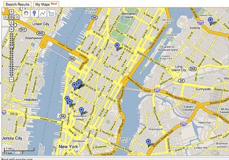 new york city map. The map of the city (new york